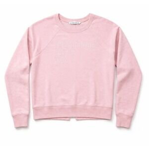Abercrombie‎ Pink Crewneck Sweatshirt Womens Large Logo Graphic Soft Casual